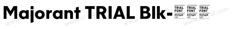 Majorant TRIAL Blk字体转换